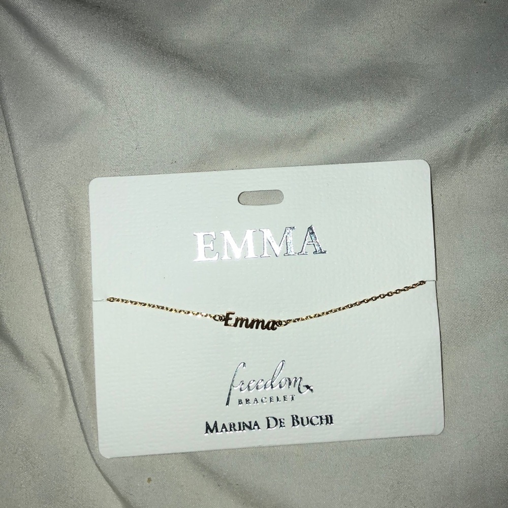 “Emma” name bracelet